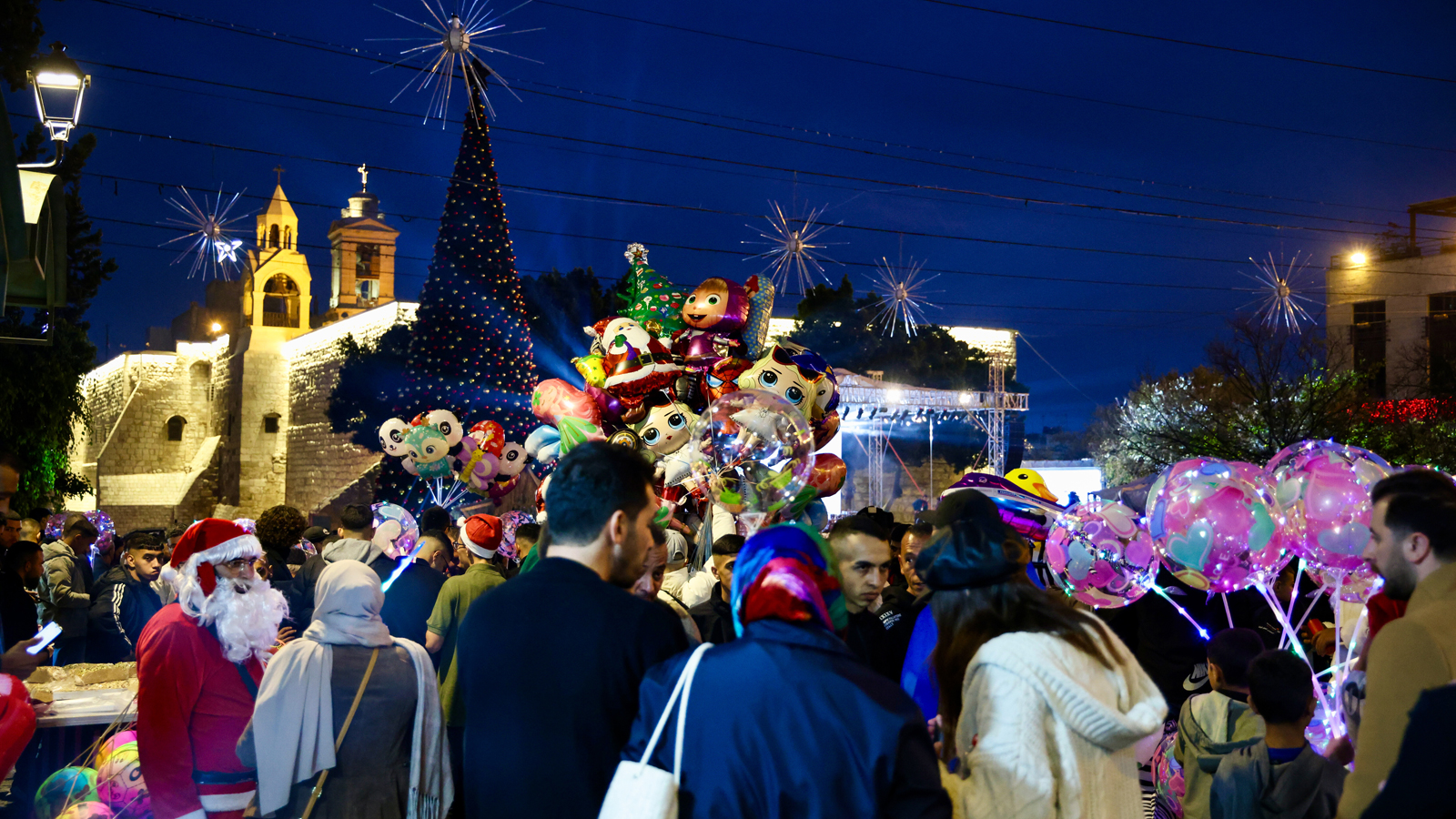 Eine Pause im Leid: Bethlehem findet wieder Weihnachtsfreude