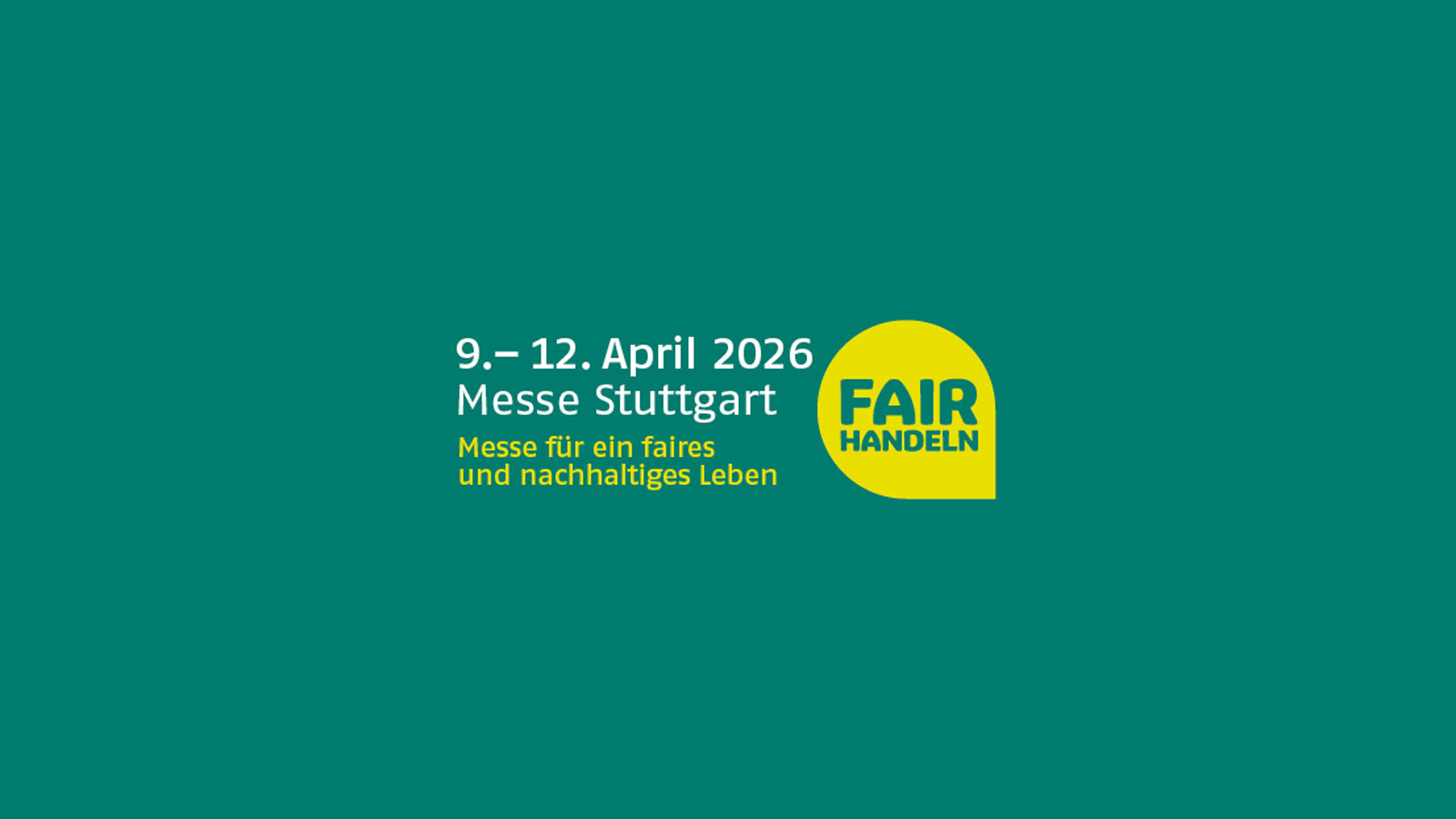 9.-12.April 2026 Messe Stuttgart Bild: Messe Fair Handeln