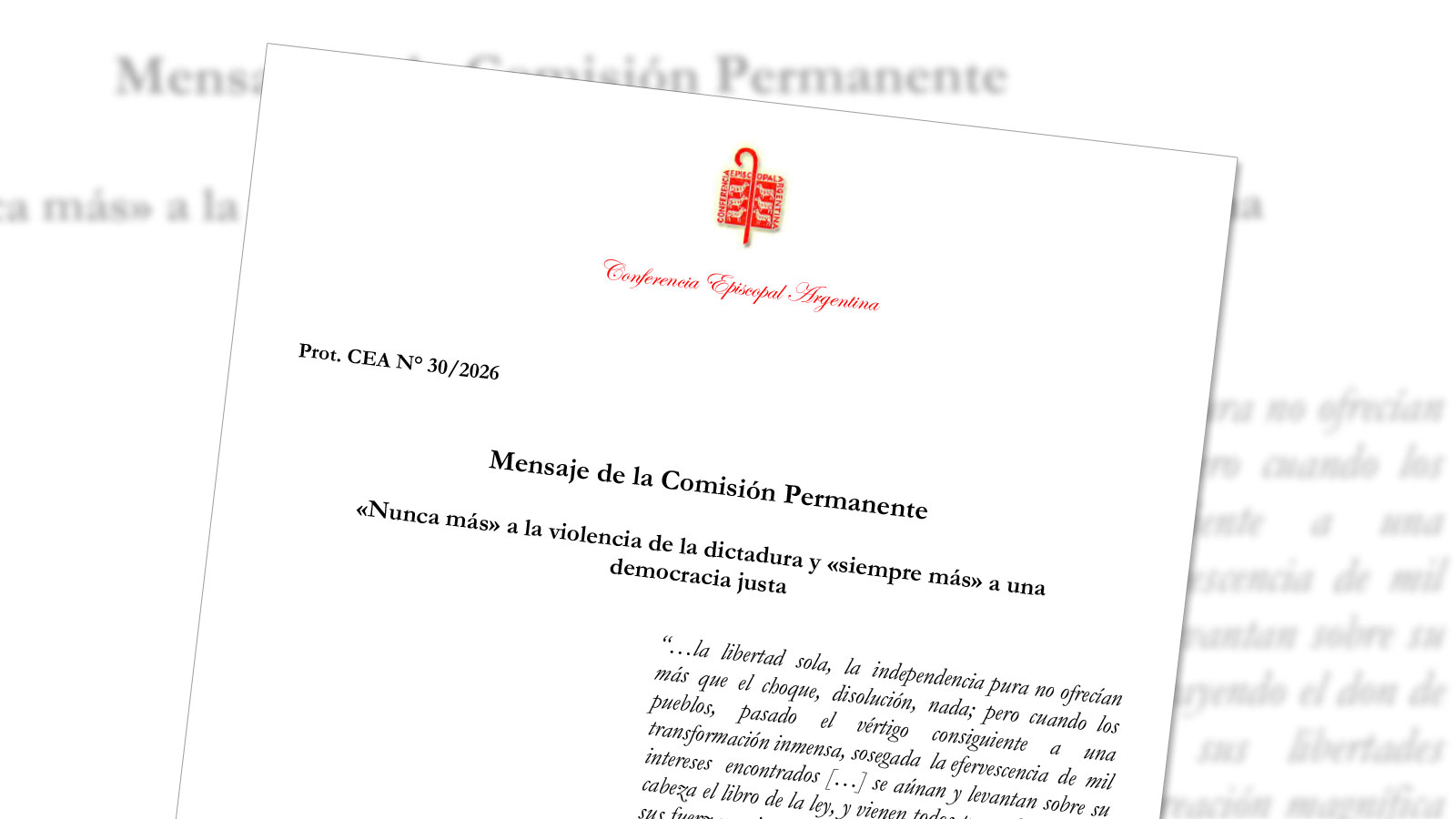 Argentiniens Kirche warnt vor autokratischen Tendenzen