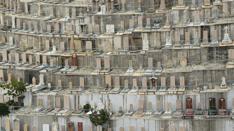 Friedhof in Hongkong. Bild: KNA