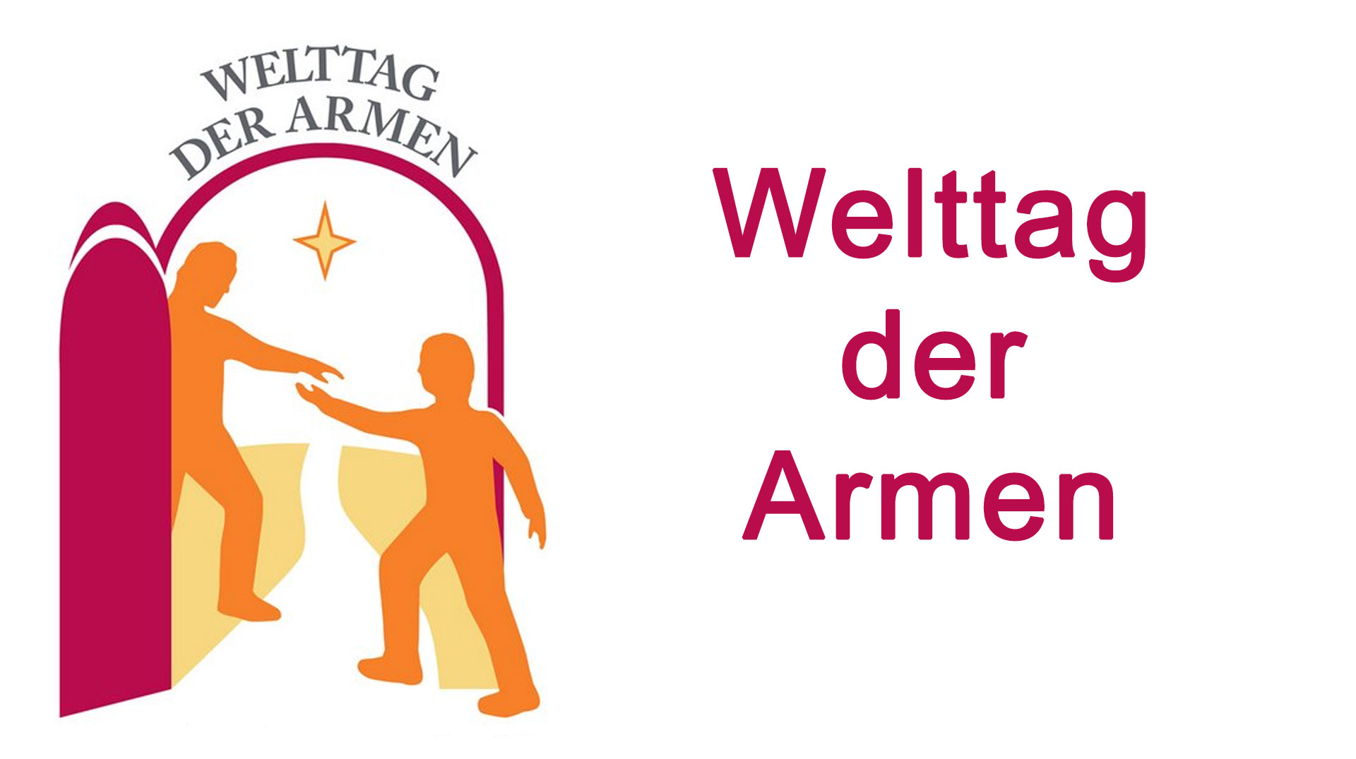 Logo und Schriftzug "Welttag der Armen" Bild: Welttag der Armen
